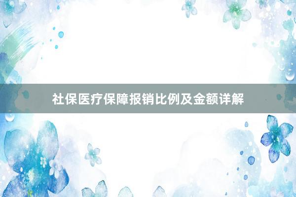 社保医疗保障报销比例及金额详解